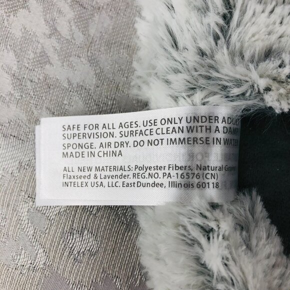 Warmies Marshmallow Gray Microwavable Slippers Lavender-Scented Size OS 6-10 NWT - Picture 12 of 12